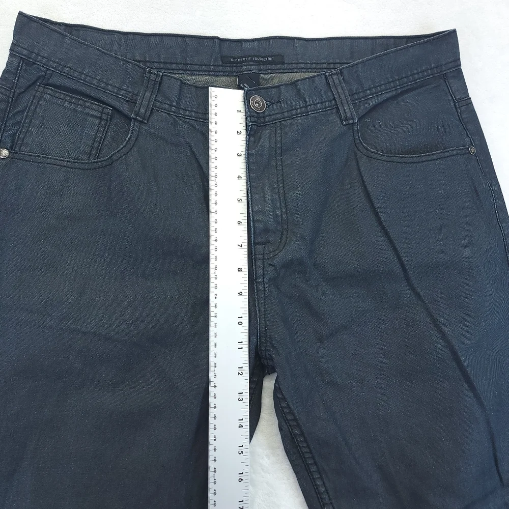 Southpole Jeans Dark Wash Black Denim Loose Baggy Size 42x32 (38x29.5) VTG